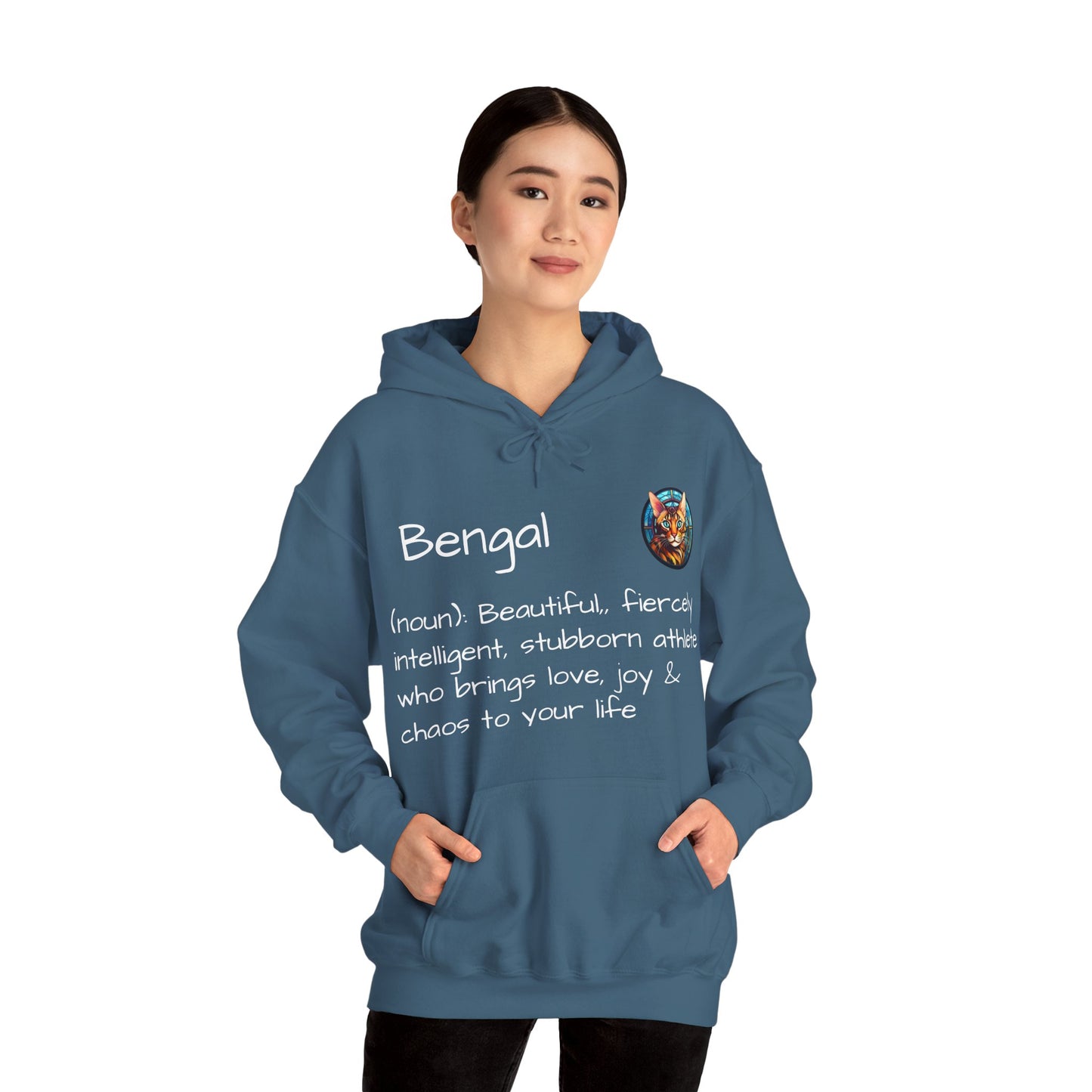 Definition Bengal Cat Unisex Heavy Blend™ Hooded Sweatshirt