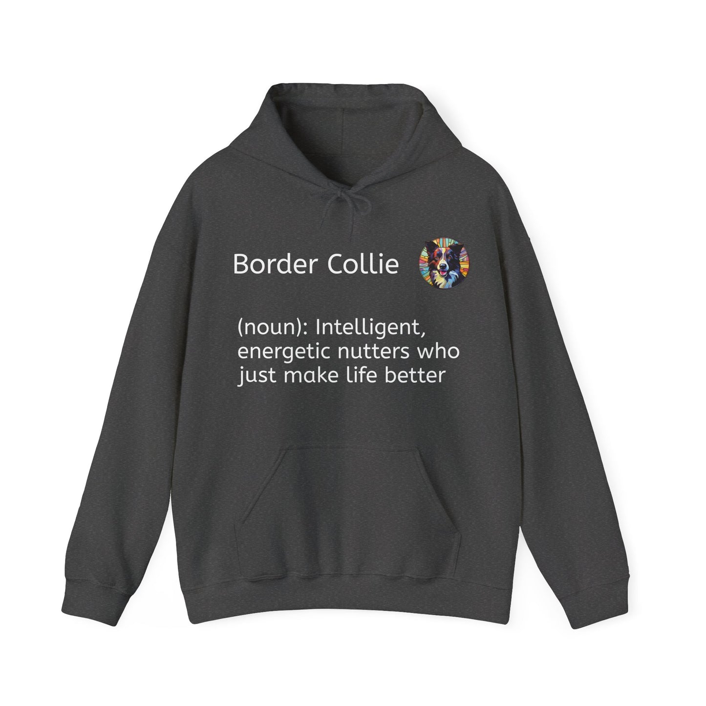 Definition Border Collie Unisex Heavy Blend™ Hooded Sweatshirt