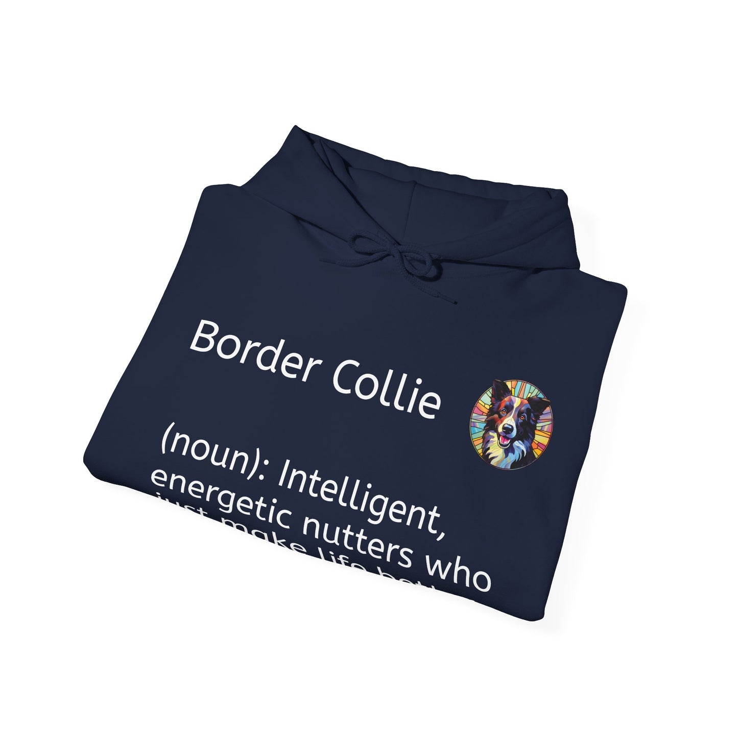 Definition Border Collie Unisex Heavy Blend™ Hooded Sweatshirt