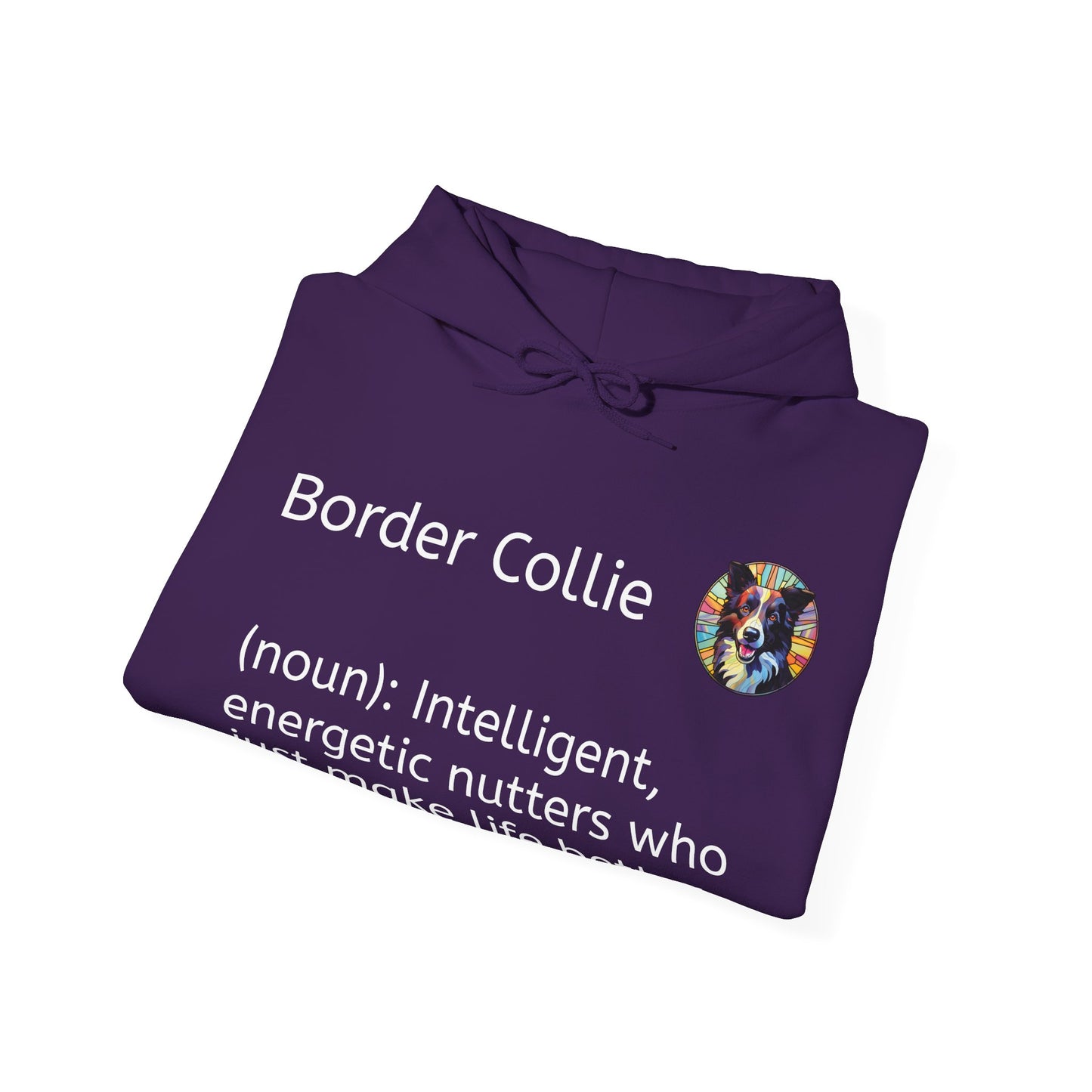 Definition Border Collie Unisex Heavy Blend™ Hooded Sweatshirt