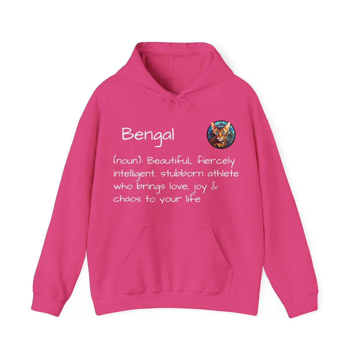 Definition Bengal Cat Unisex Heavy Blend™ Hooded Sweatshirt