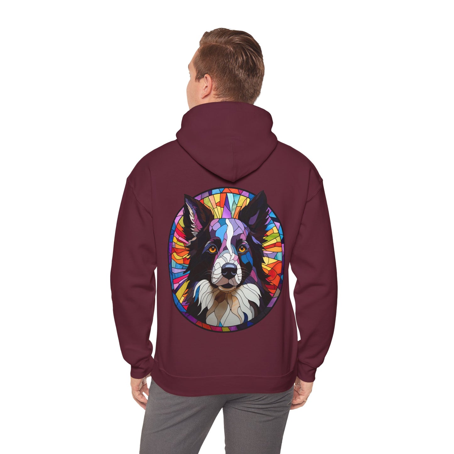 Definition Border Collie Unisex Heavy Blend™ Hooded Sweatshirt
