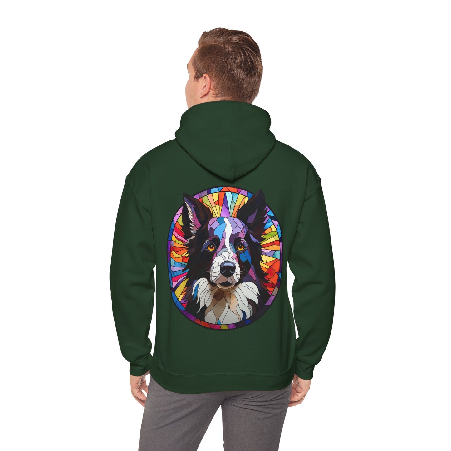 Definition Border Collie Unisex Heavy Blend™ Hooded Sweatshirt