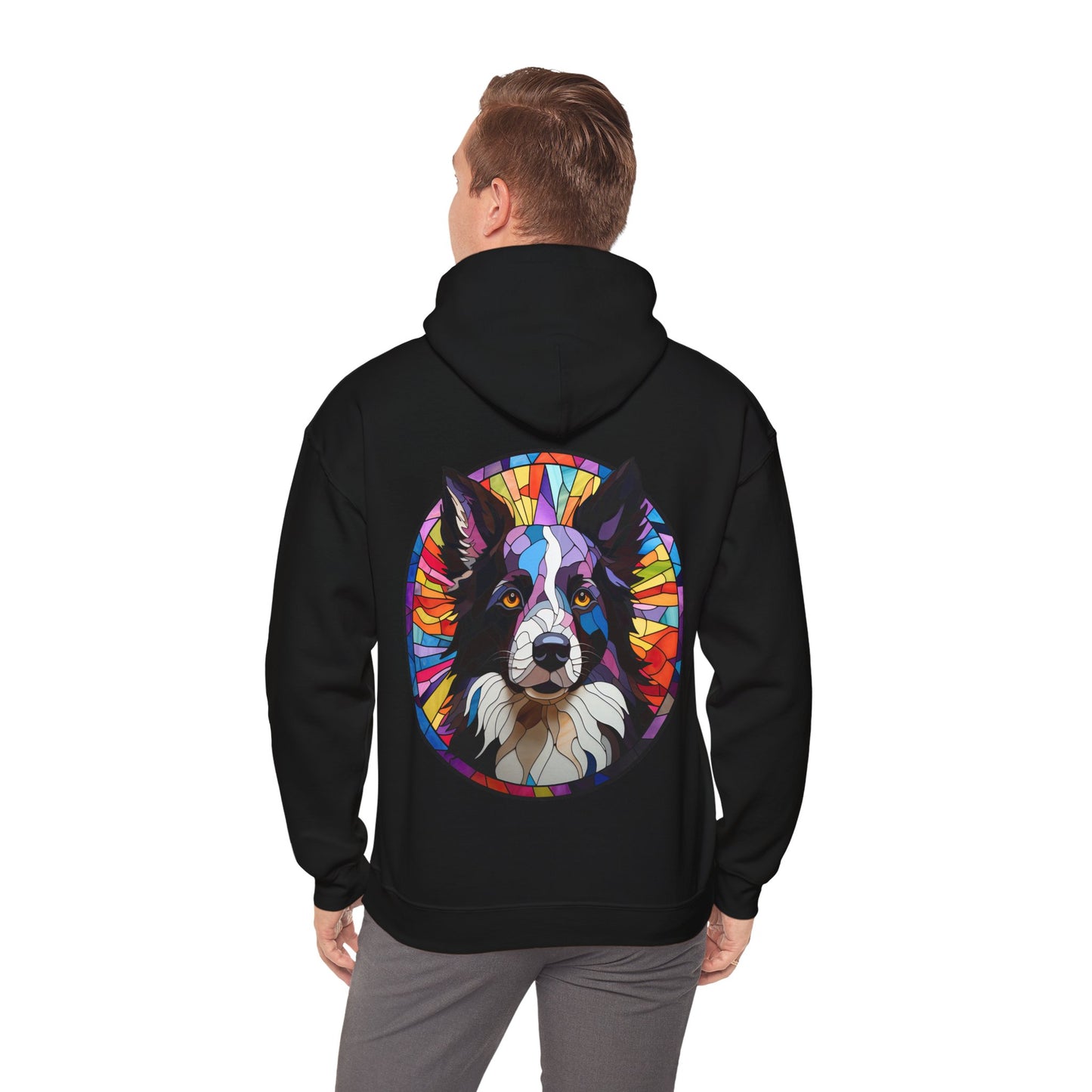 Definition Border Collie Unisex Heavy Blend™ Hooded Sweatshirt
