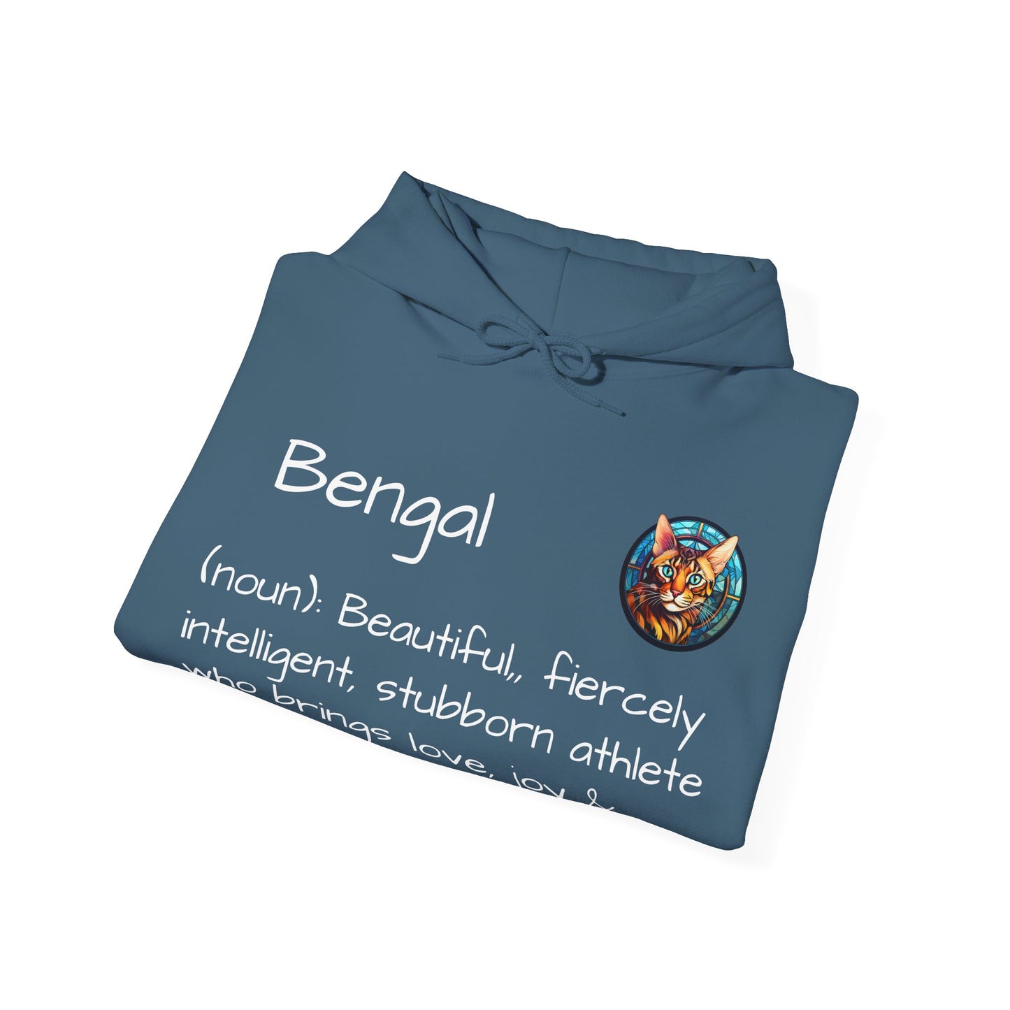 Definition Bengal Cat Unisex Heavy Blend™ Hooded Sweatshirt