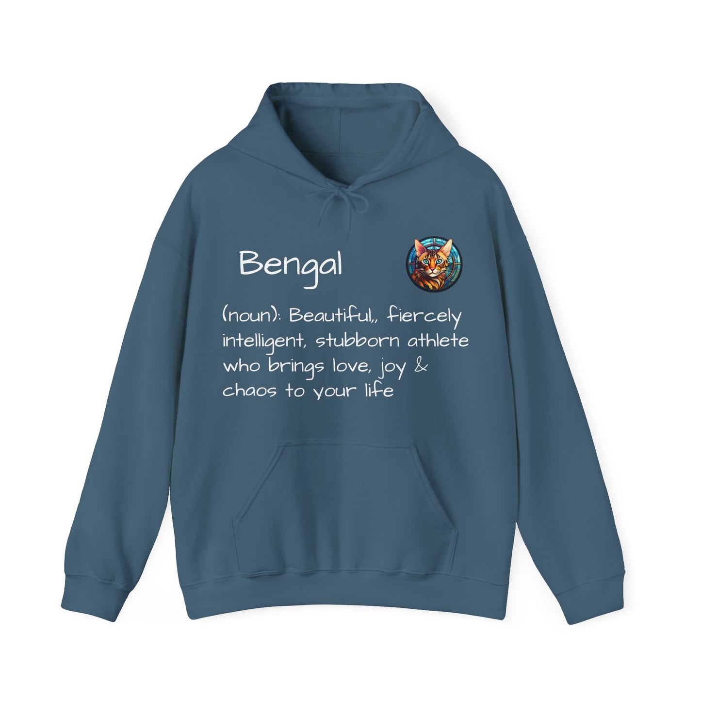 Definition Bengal Cat Unisex Heavy Blend™ Hooded Sweatshirt