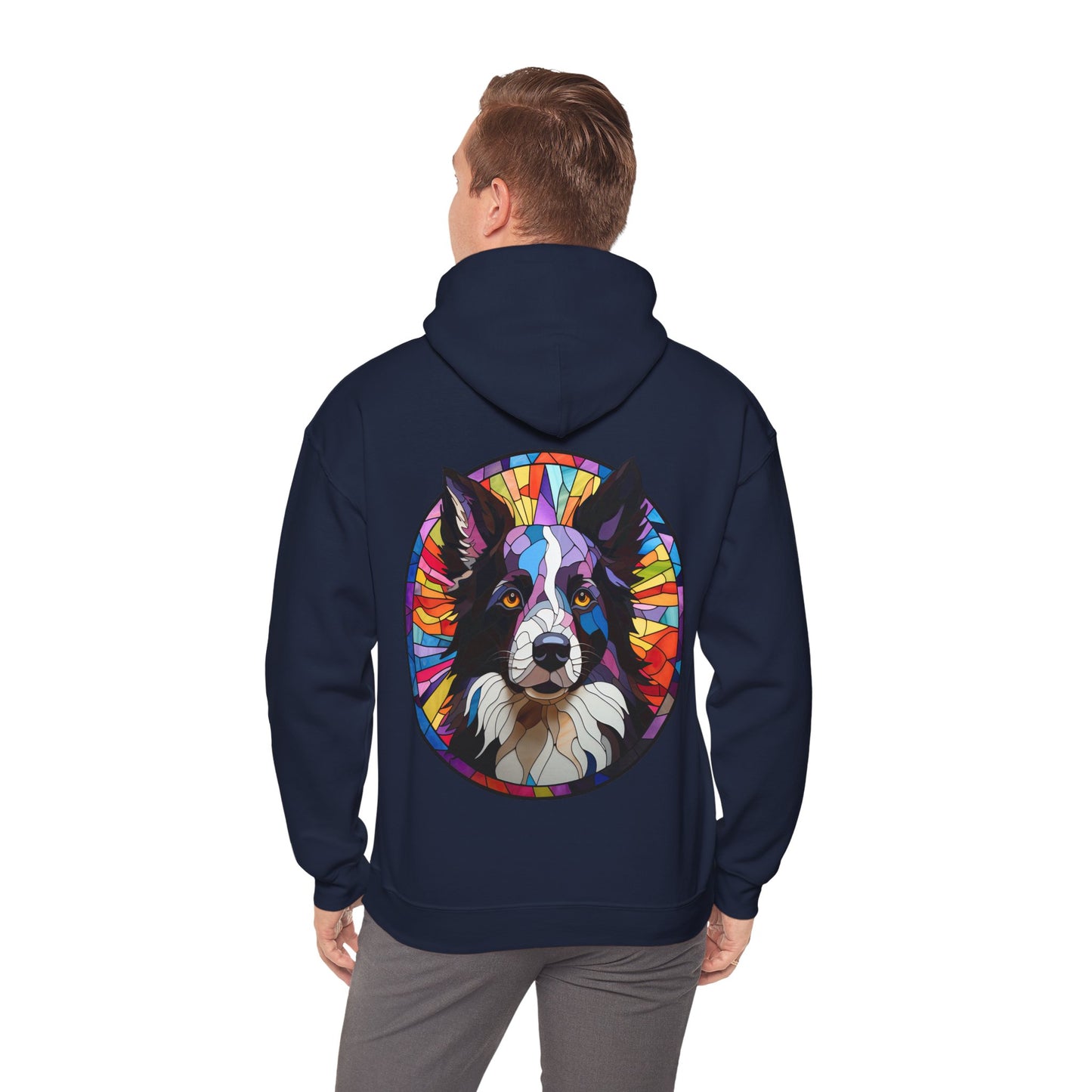 Definition Border Collie Unisex Heavy Blend™ Hooded Sweatshirt