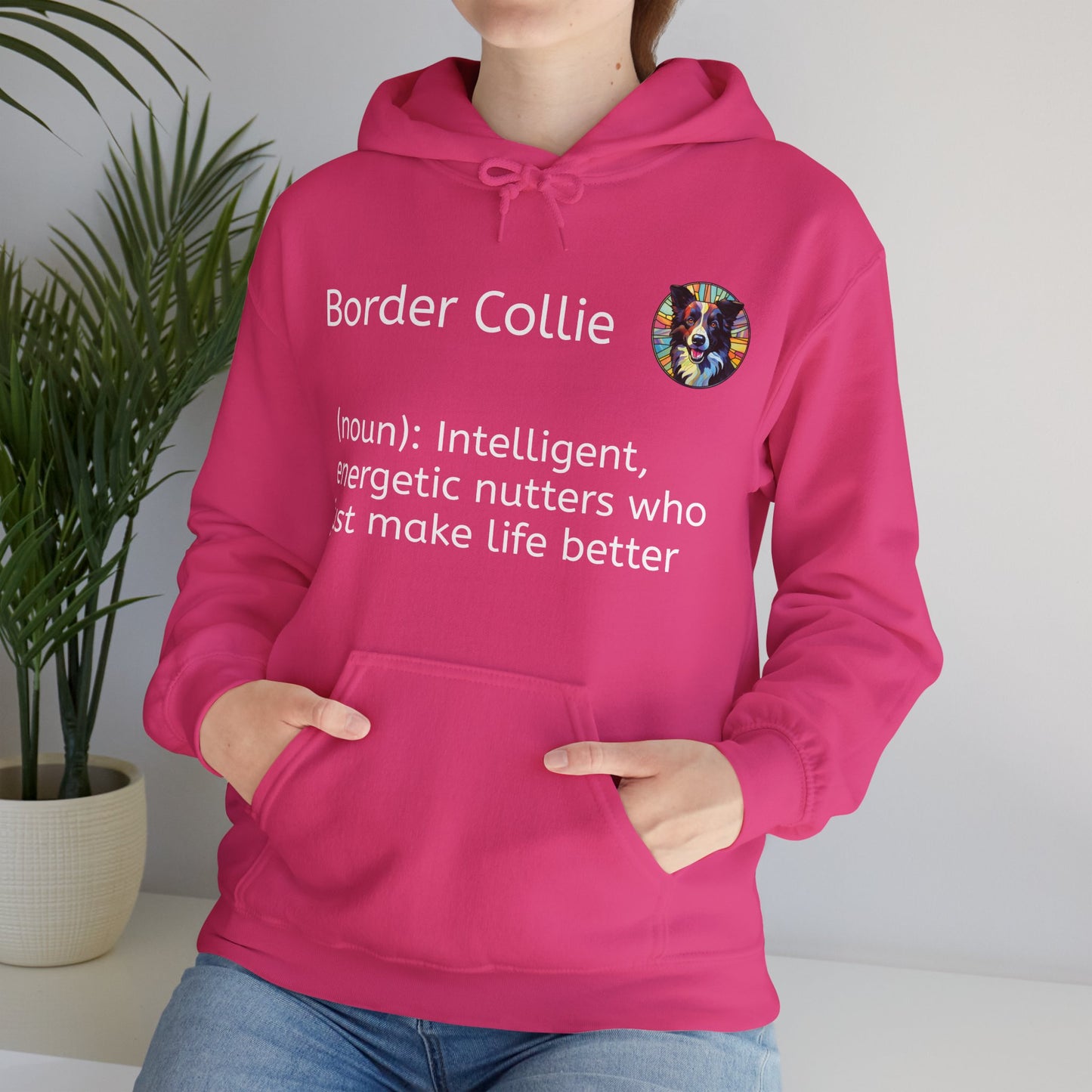 Definition Border Collie Unisex Heavy Blend™ Hooded Sweatshirt