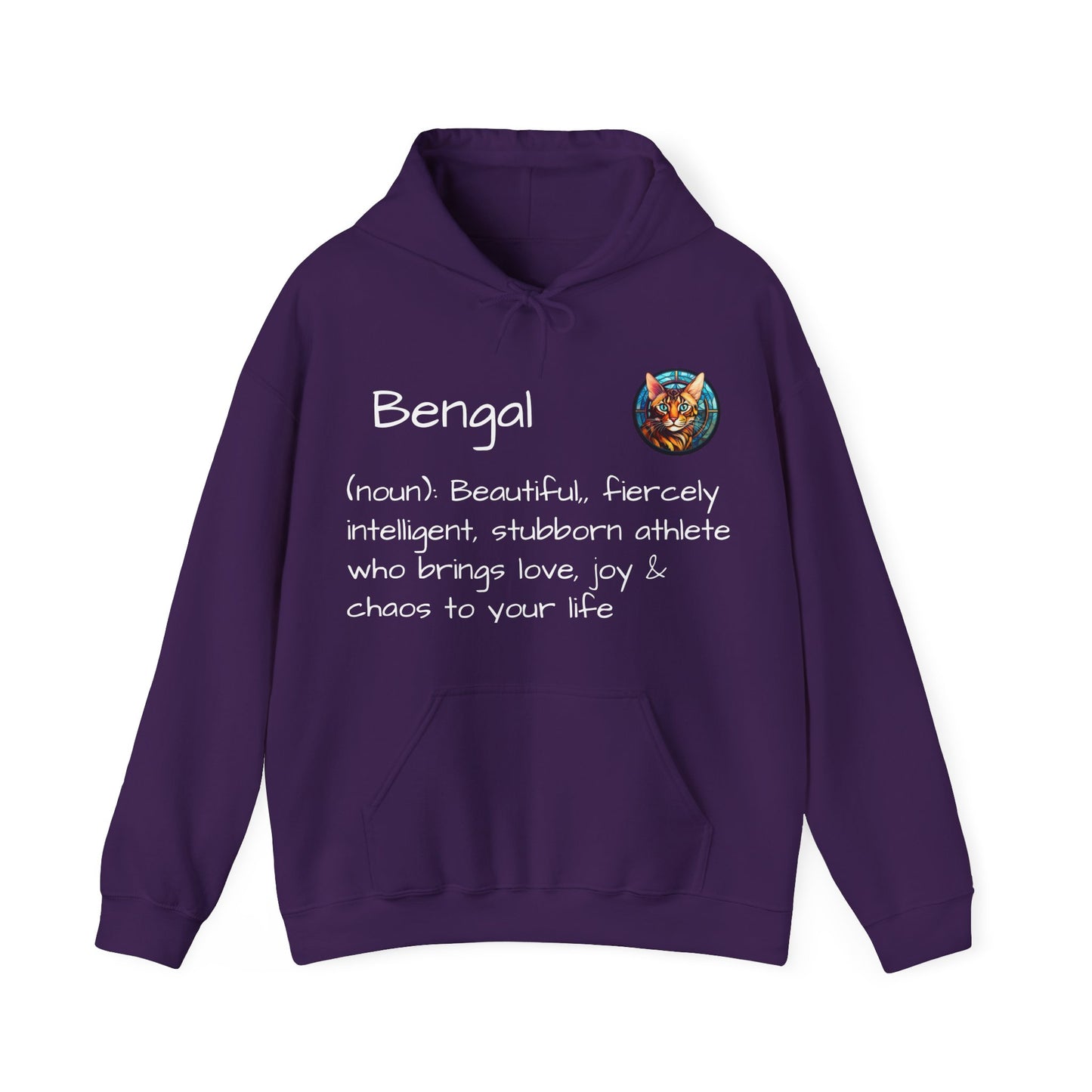 Definition Bengal Cat Unisex Heavy Blend™ Hooded Sweatshirt