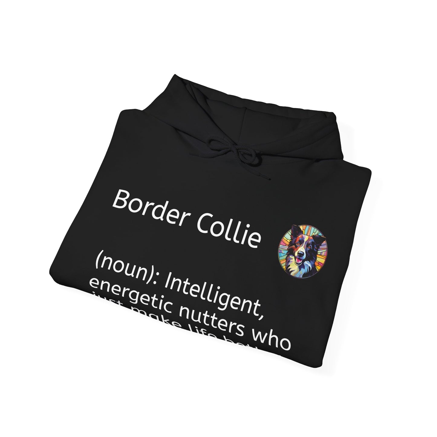 Definition Border Collie Unisex Heavy Blend™ Hooded Sweatshirt
