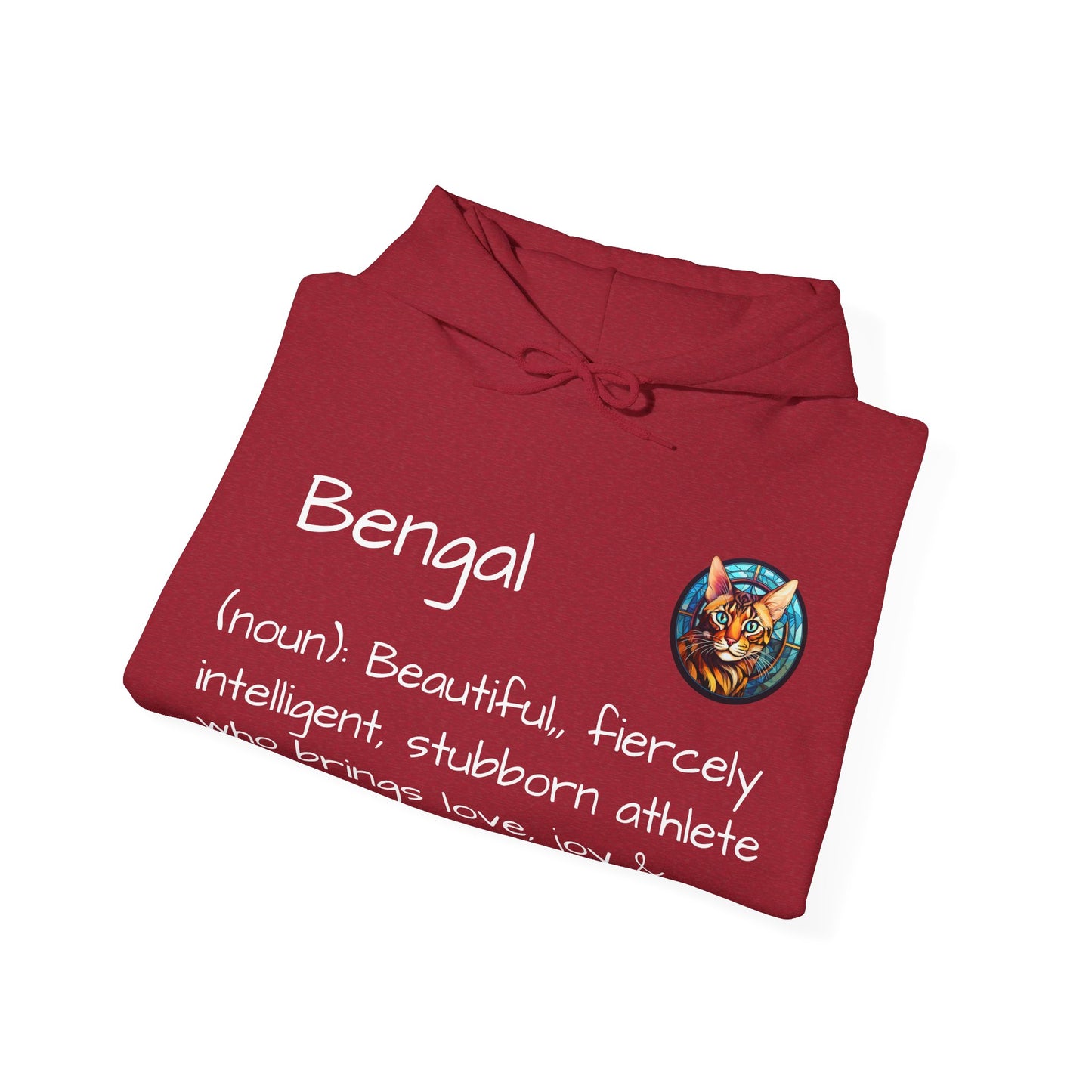 Definition Bengal Cat Unisex Heavy Blend™ Hooded Sweatshirt