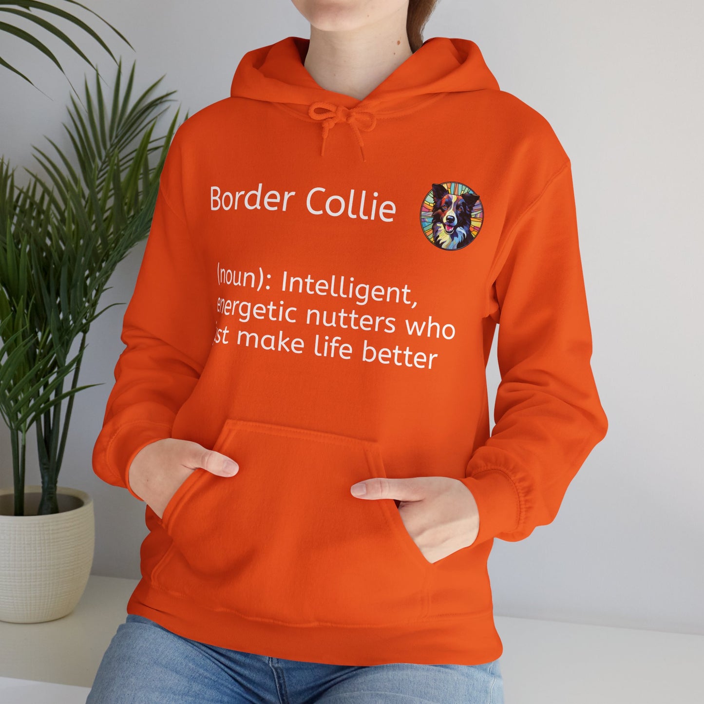 Definition Border Collie Unisex Heavy Blend™ Hooded Sweatshirt