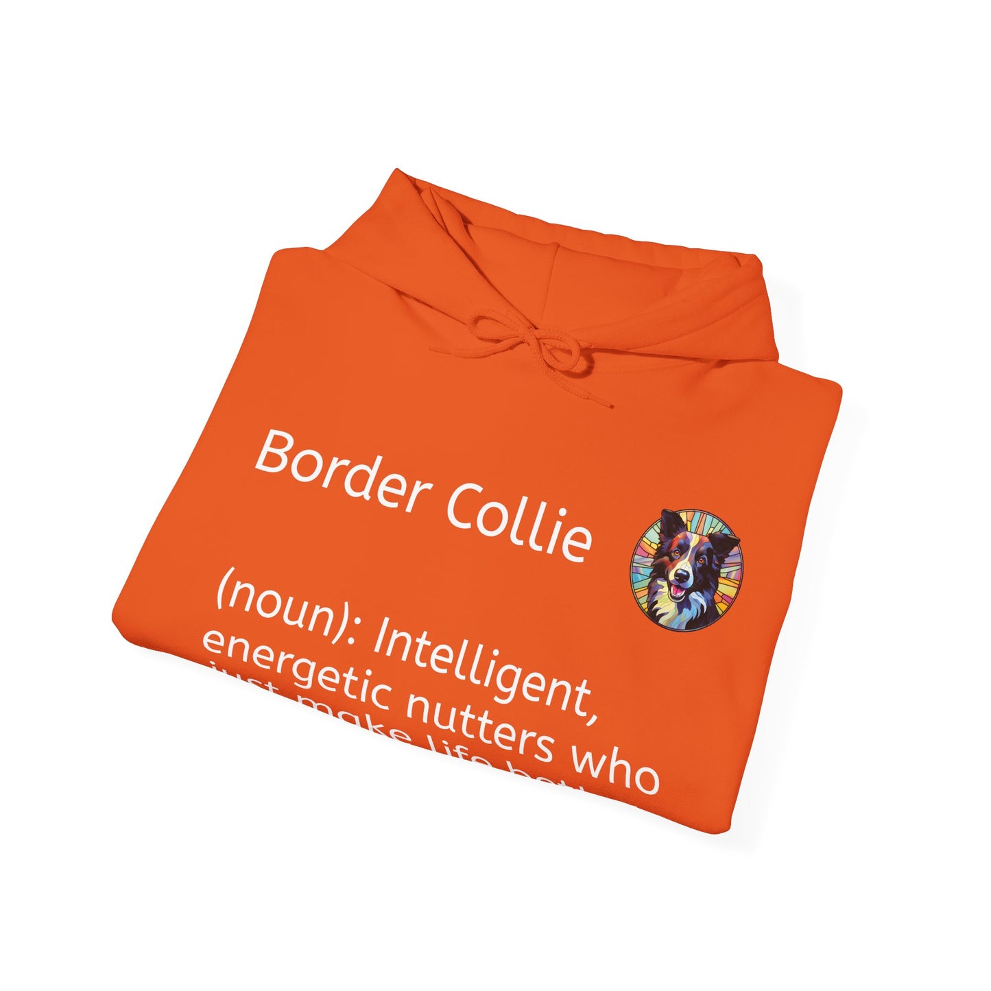 Definition Border Collie Unisex Heavy Blend™ Hooded Sweatshirt
