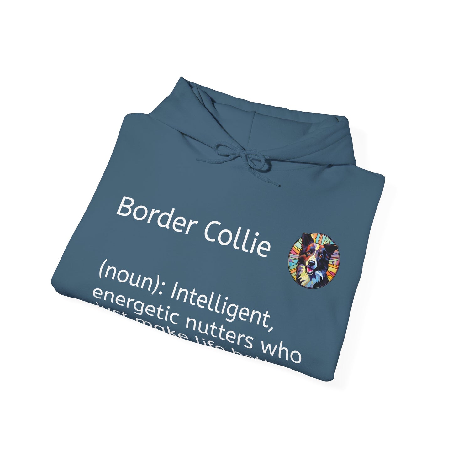 Definition Border Collie Unisex Heavy Blend™ Hooded Sweatshirt