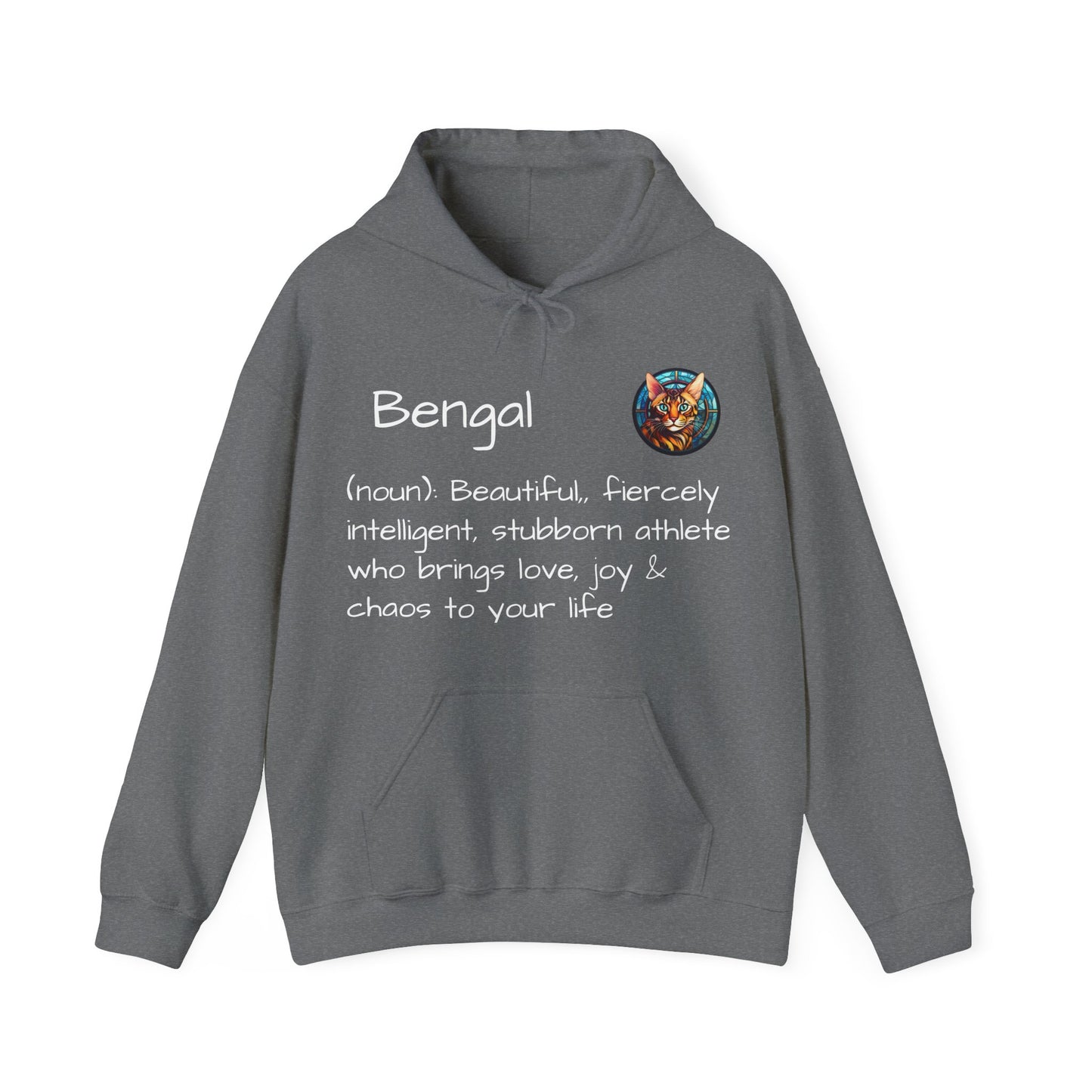 Definition Bengal Cat Unisex Heavy Blend™ Hooded Sweatshirt