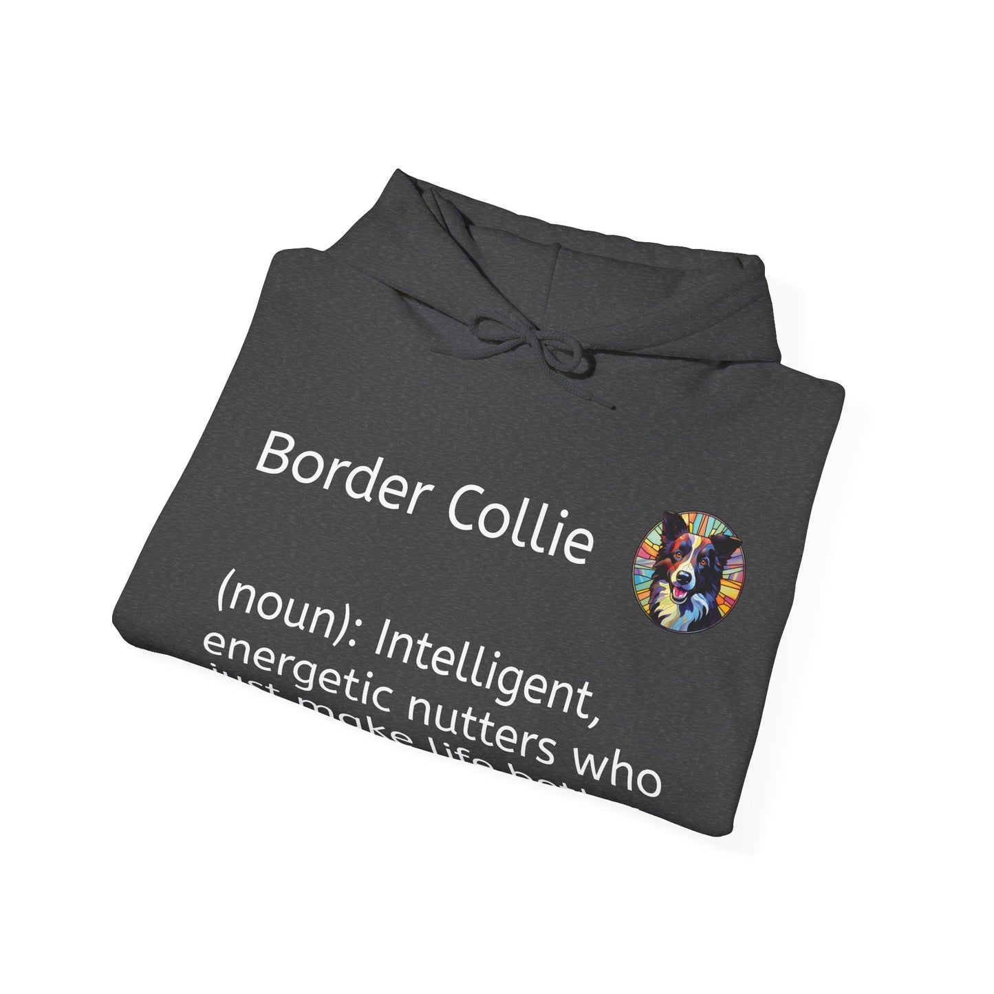 Definition Border Collie Unisex Heavy Blend™ Hooded Sweatshirt
