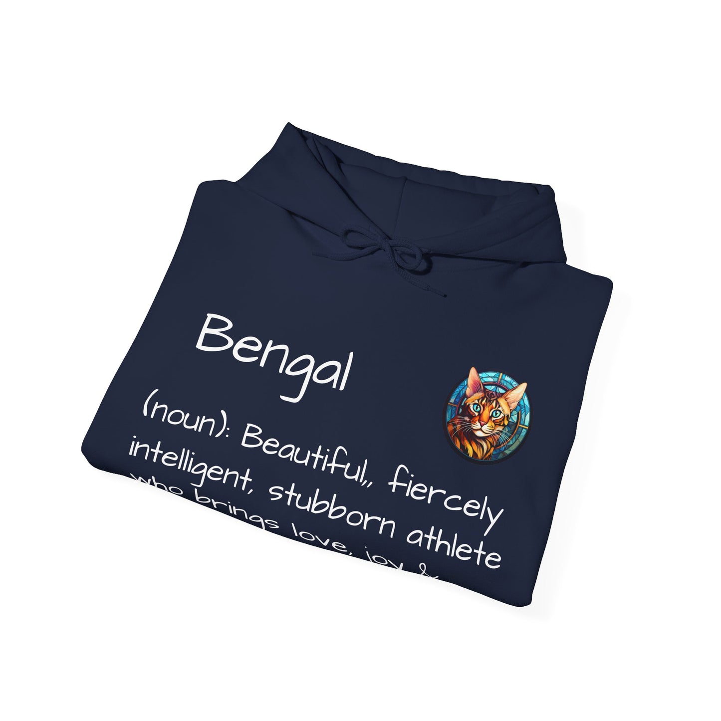 Definition Bengal Cat Unisex Heavy Blend™ Hooded Sweatshirt