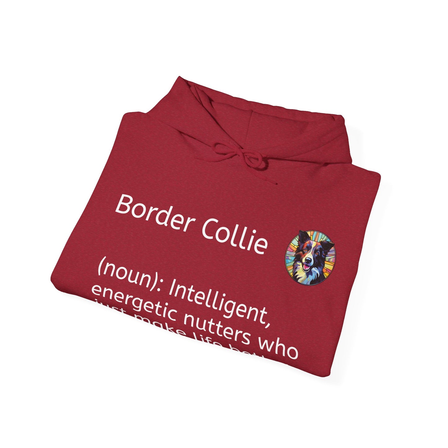 Definition Border Collie Unisex Heavy Blend™ Hooded Sweatshirt