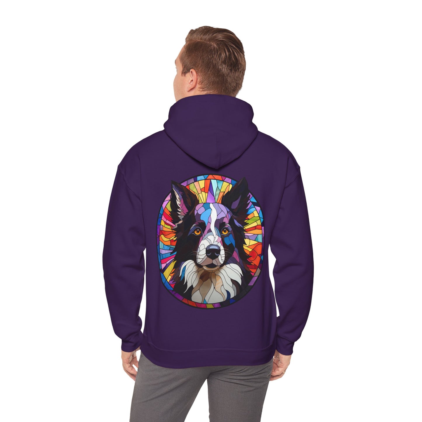 Definition Border Collie Unisex Heavy Blend™ Hooded Sweatshirt
