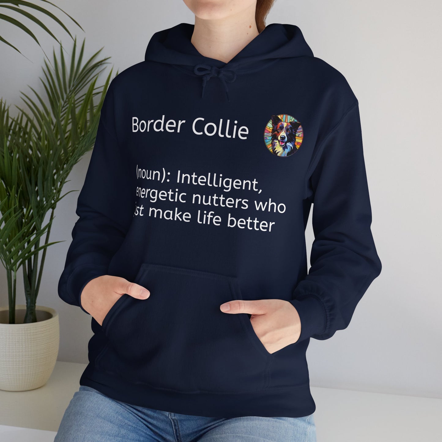 Definition Border Collie Unisex Heavy Blend™ Hooded Sweatshirt