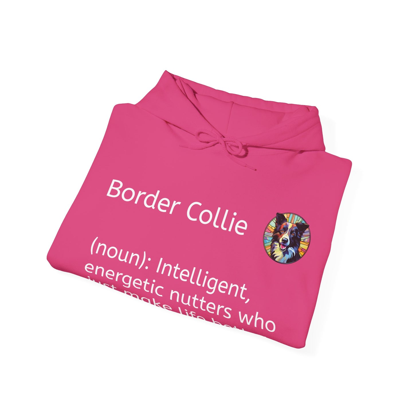 Definition Border Collie Unisex Heavy Blend™ Hooded Sweatshirt