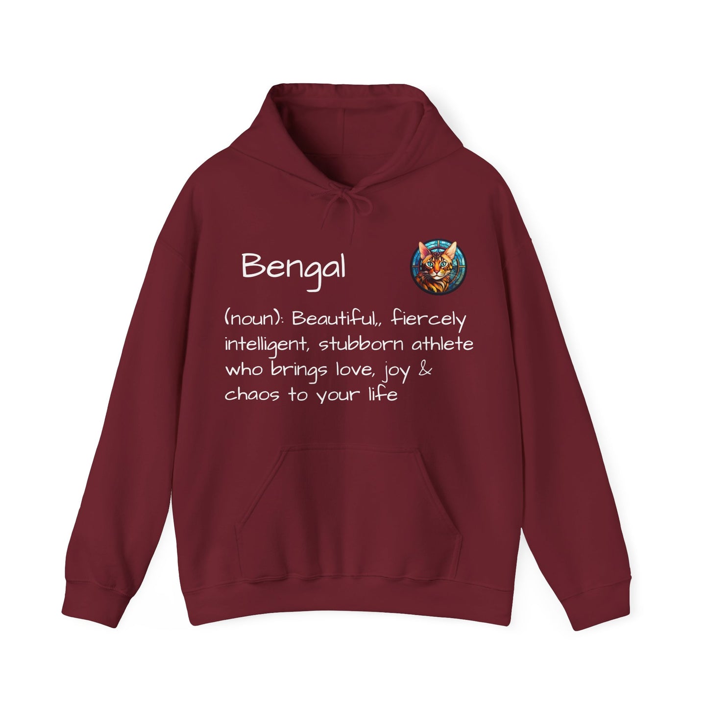 Definition Bengal Cat Unisex Heavy Blend™ Hooded Sweatshirt