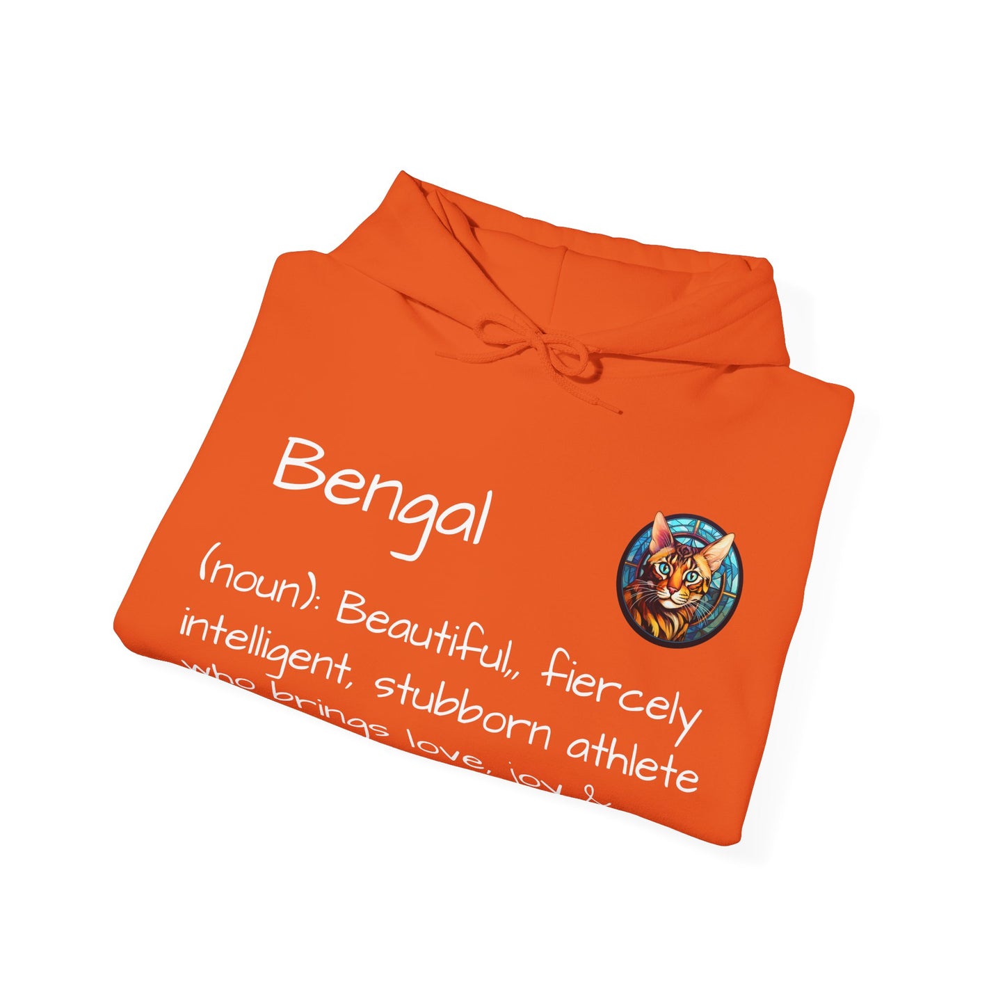 Definition Bengal Cat Unisex Heavy Blend™ Hooded Sweatshirt
