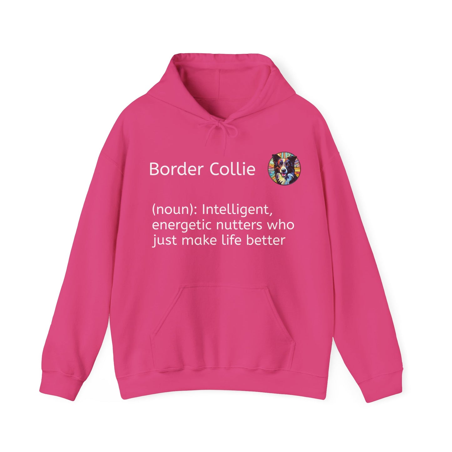 Definition Border Collie Unisex Heavy Blend™ Hooded Sweatshirt