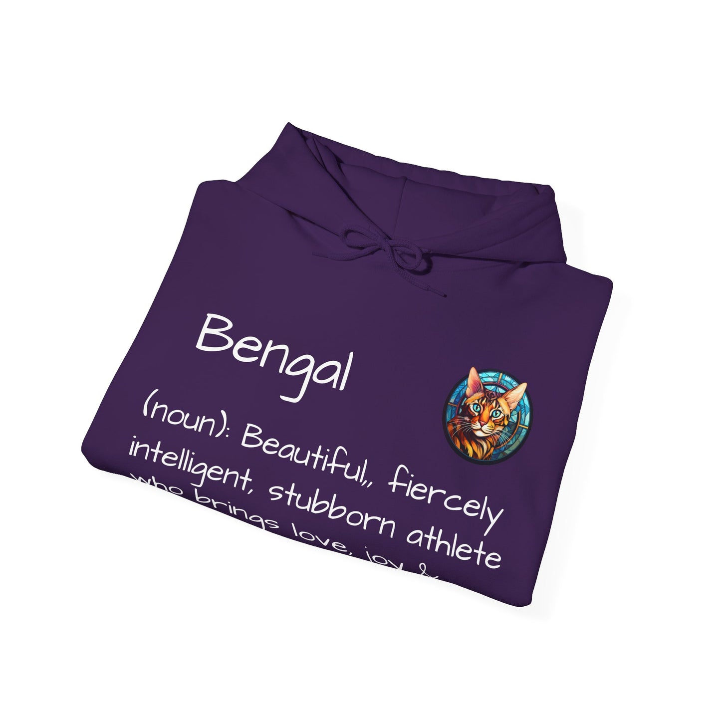 Definition Bengal Cat Unisex Heavy Blend™ Hooded Sweatshirt
