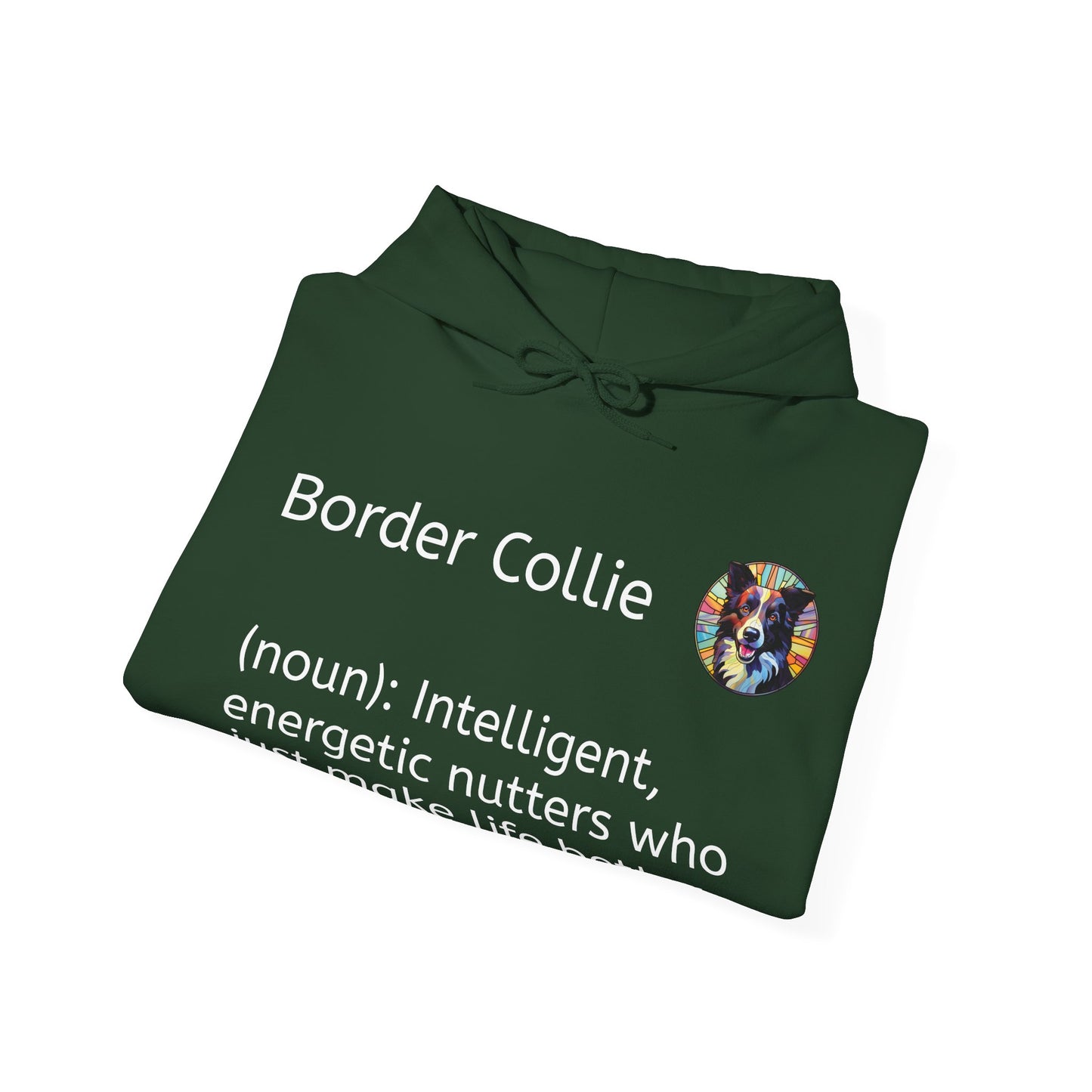 Definition Border Collie Unisex Heavy Blend™ Hooded Sweatshirt