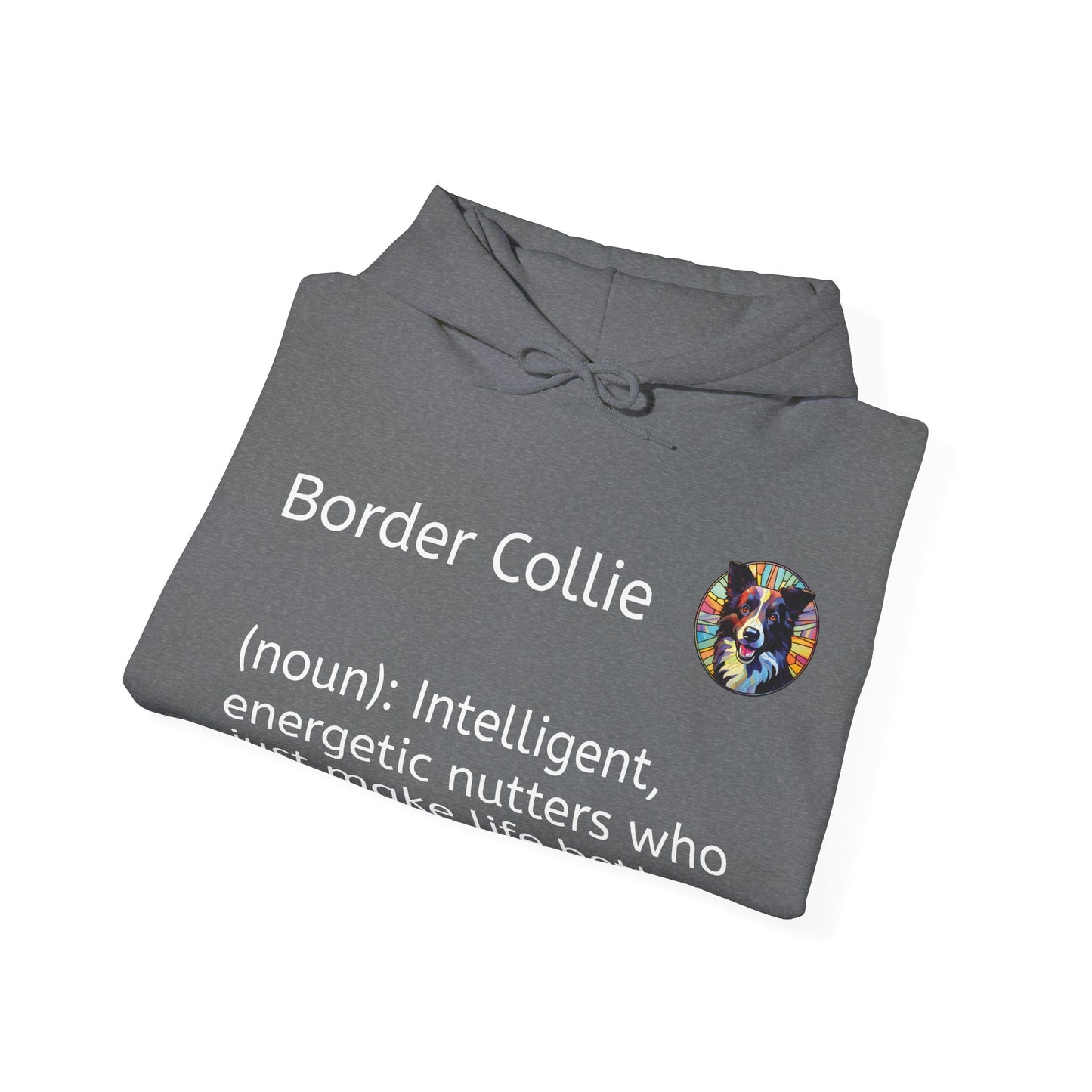 Definition Border Collie Unisex Heavy Blend™ Hooded Sweatshirt