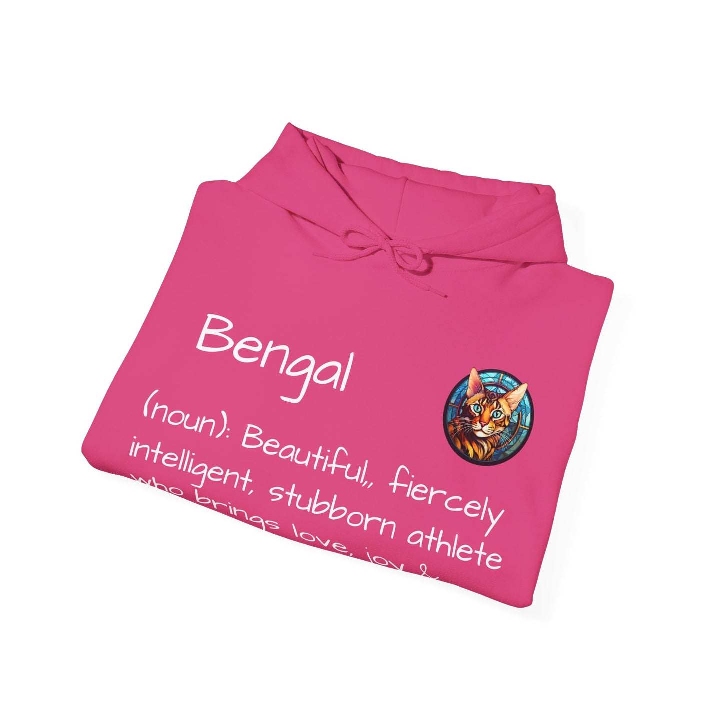 Definition Bengal Cat Unisex Heavy Blend™ Hooded Sweatshirt