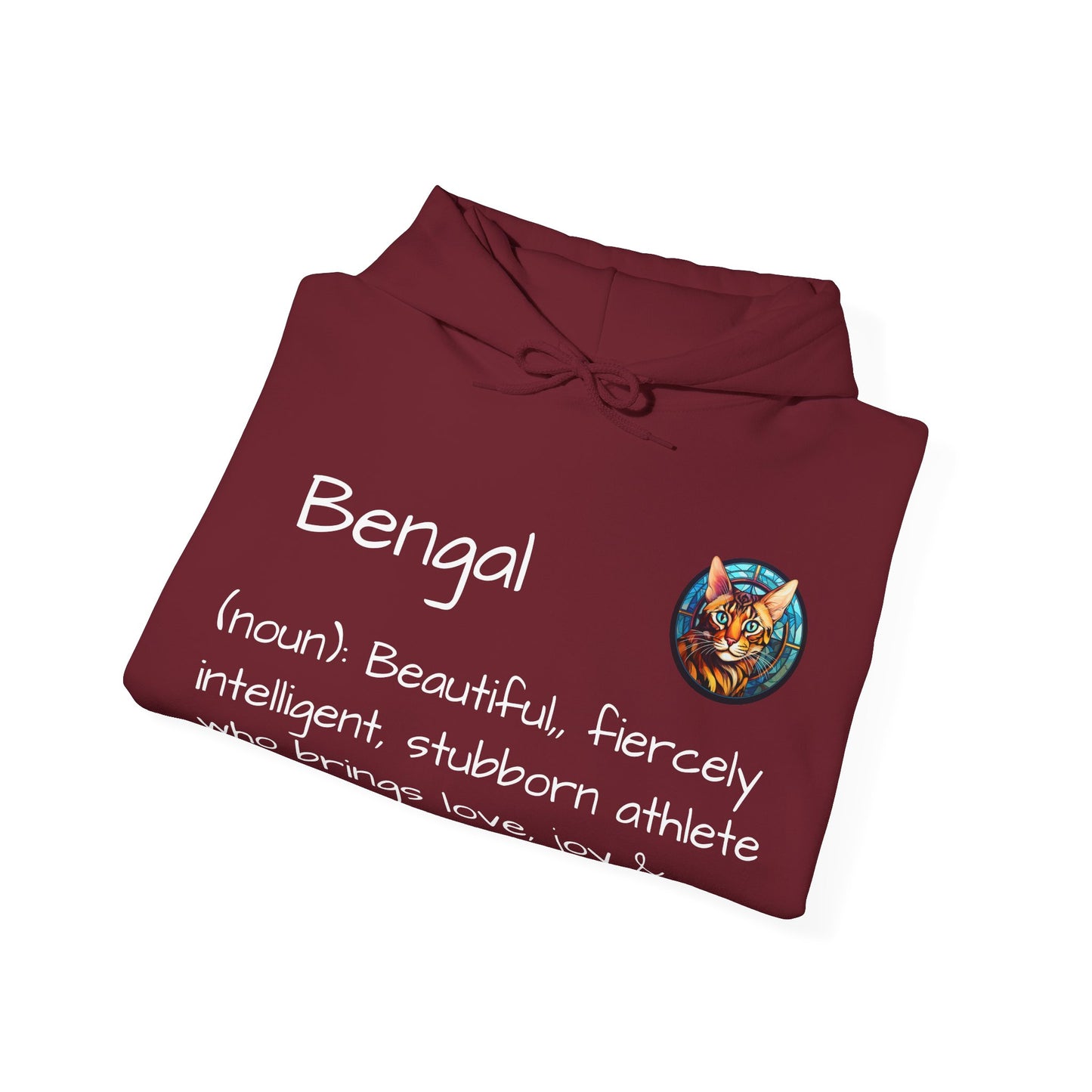 Definition Bengal Cat Unisex Heavy Blend™ Hooded Sweatshirt