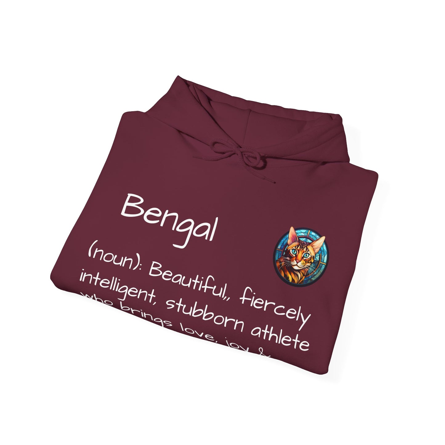 Definition Bengal Cat Unisex Heavy Blend™ Hooded Sweatshirt