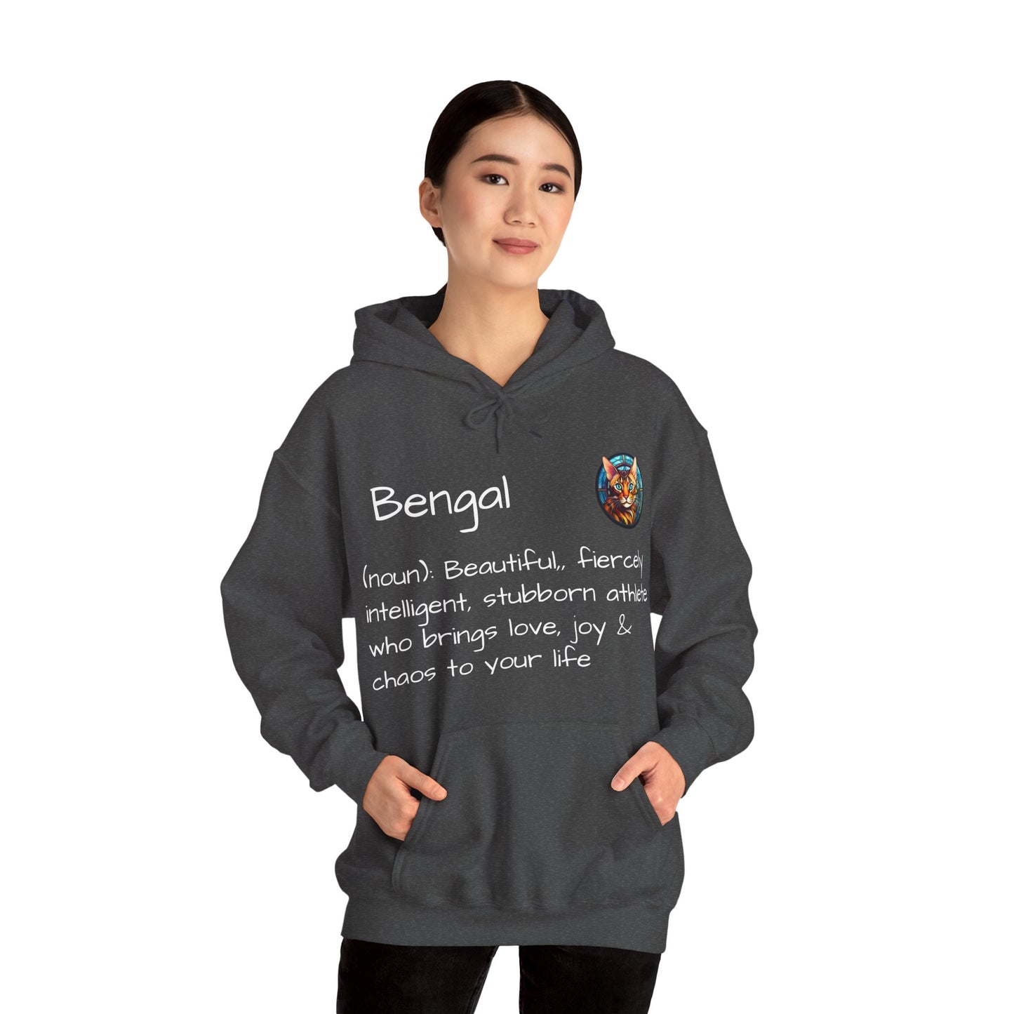 Definition Bengal Cat Unisex Heavy Blend™ Hooded Sweatshirt