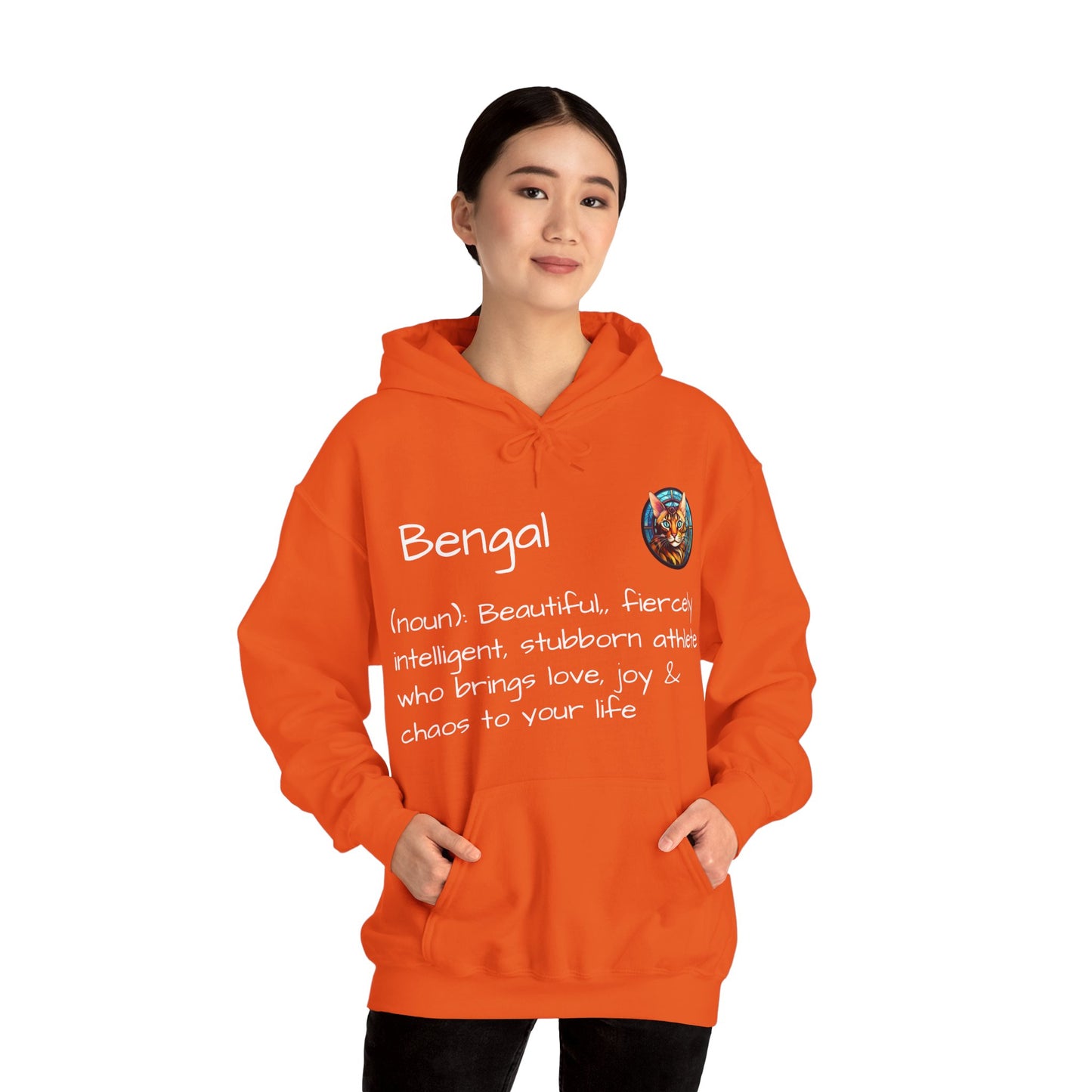 Definition Bengal Cat Unisex Heavy Blend™ Hooded Sweatshirt