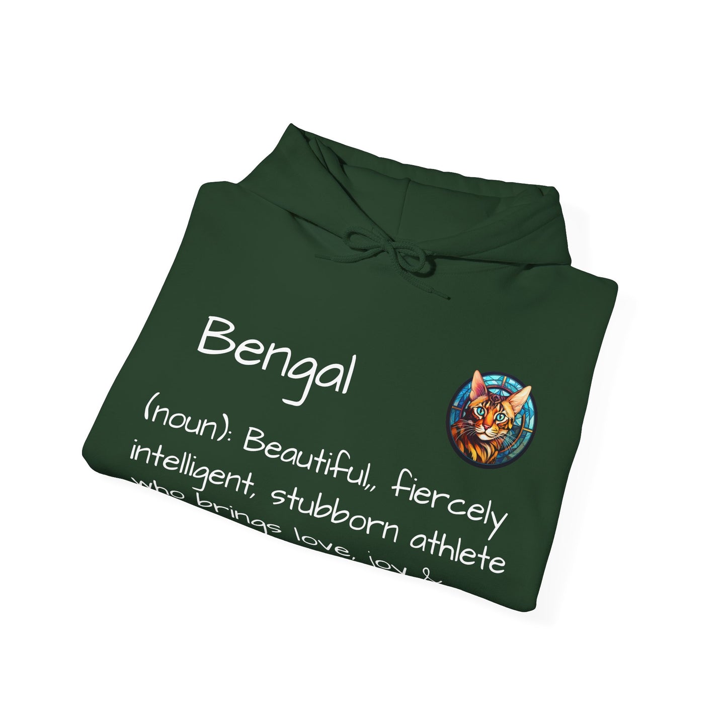 Definition Bengal Cat Unisex Heavy Blend™ Hooded Sweatshirt