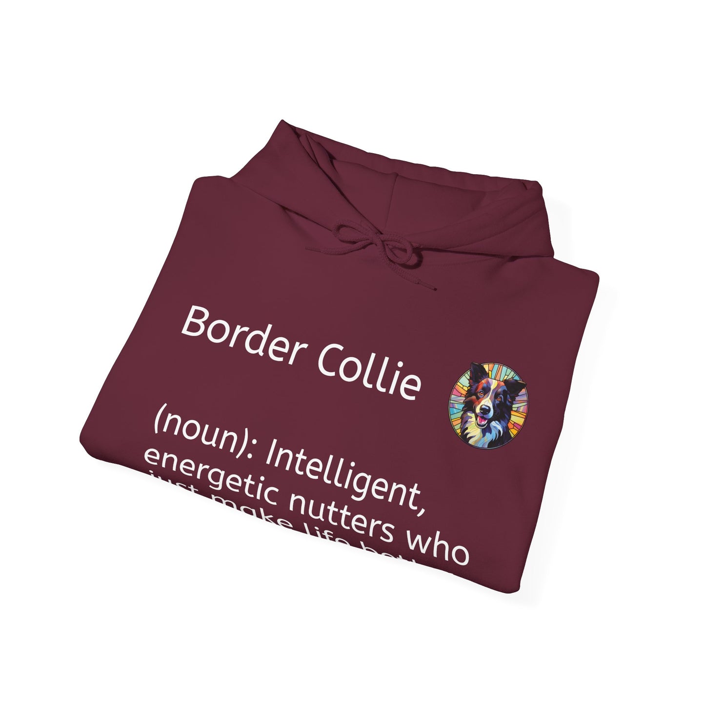 Definition Border Collie Unisex Heavy Blend™ Hooded Sweatshirt