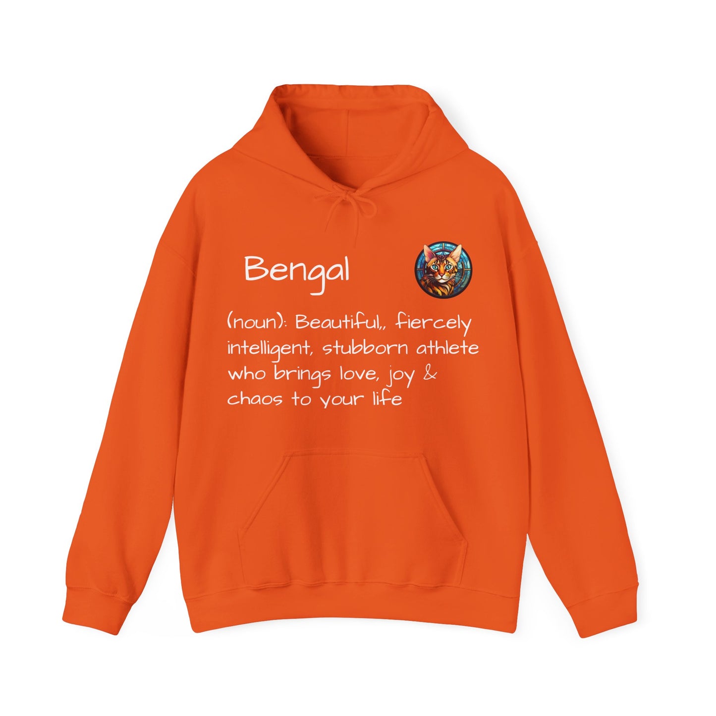 Definition Bengal Cat Unisex Heavy Blend™ Hooded Sweatshirt