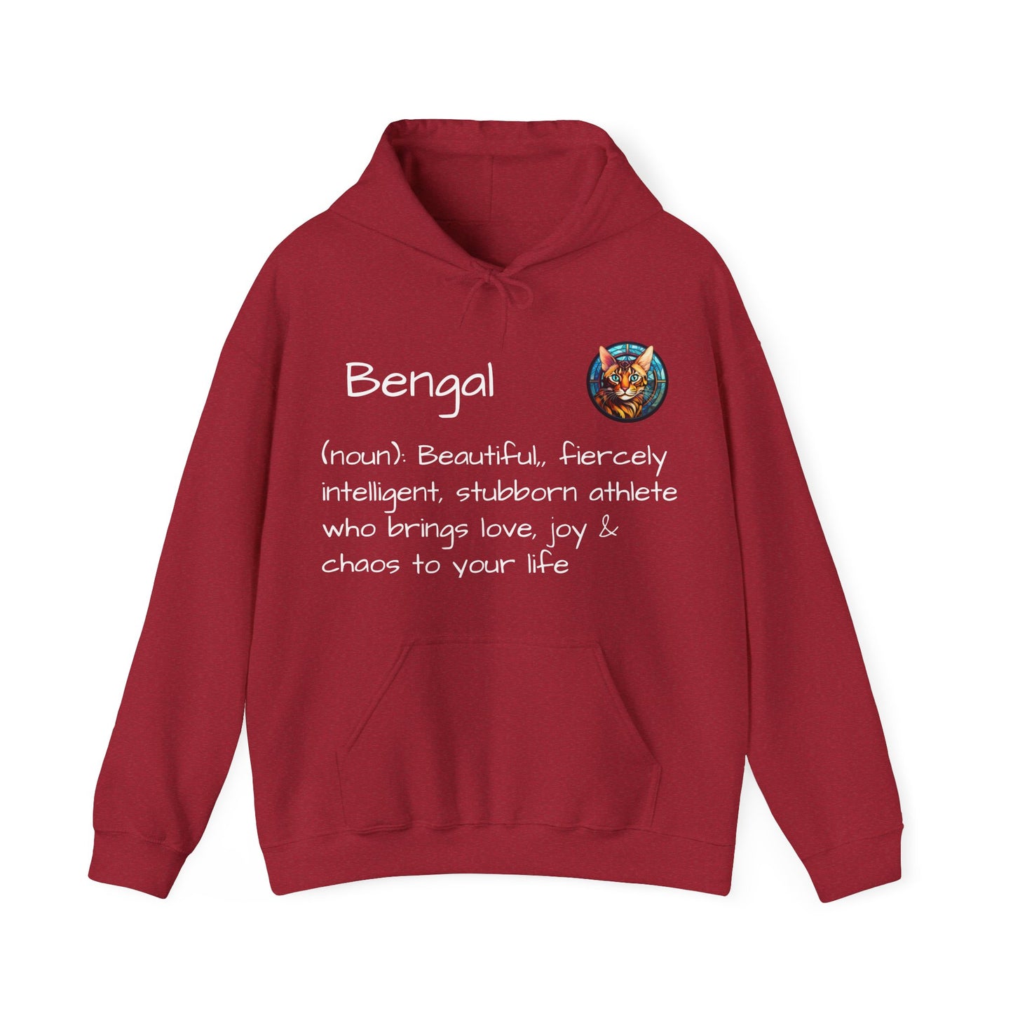 Definition Bengal Cat Unisex Heavy Blend™ Hooded Sweatshirt