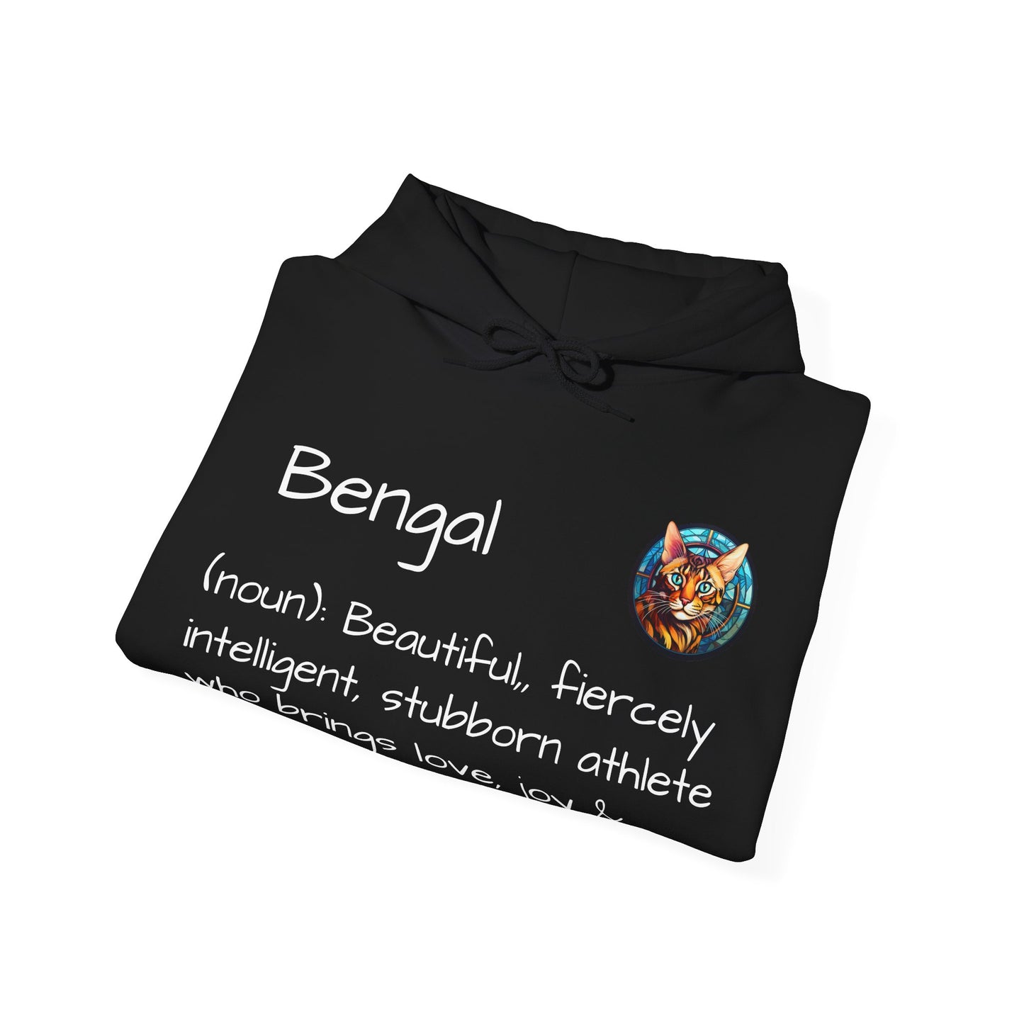 Definition Bengal Cat Unisex Heavy Blend™ Hooded Sweatshirt