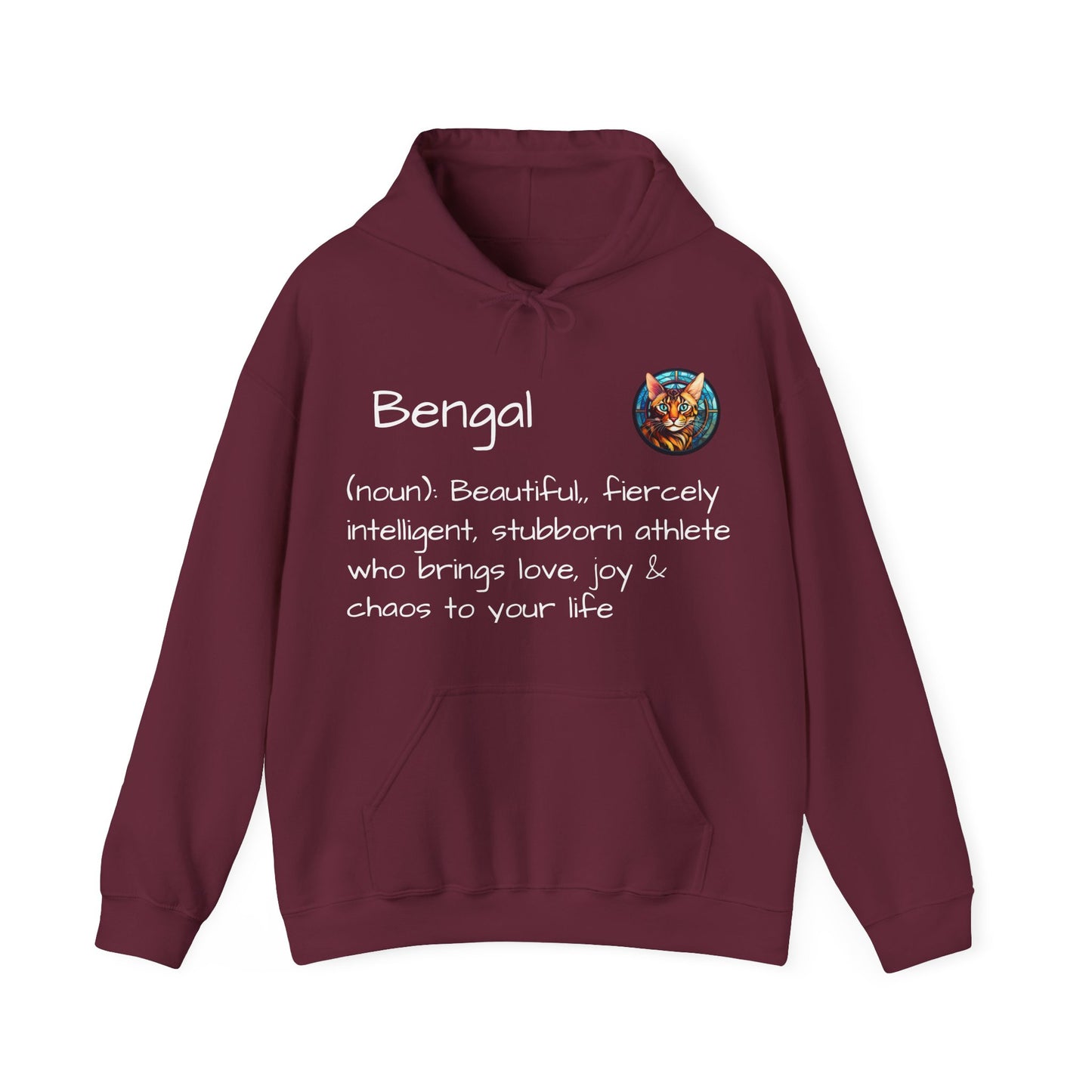 Definition Bengal Cat Unisex Heavy Blend™ Hooded Sweatshirt