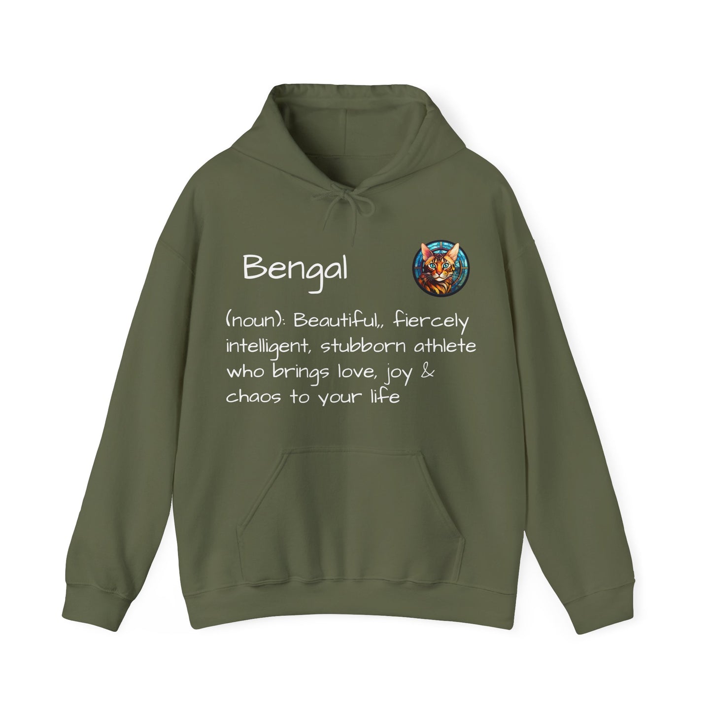 Definition Bengal Cat Unisex Heavy Blend™ Hooded Sweatshirt